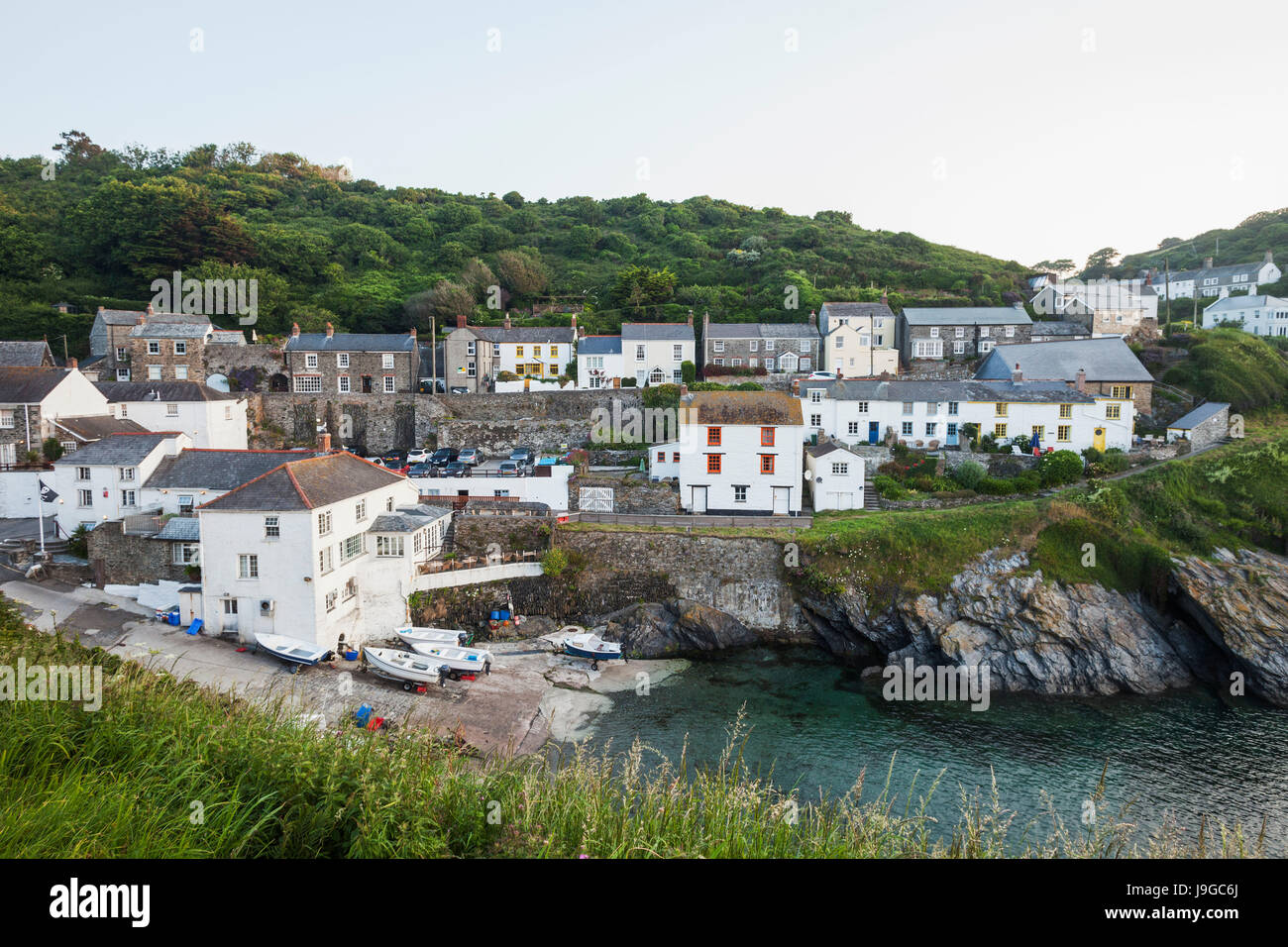 England, Cornwall, Portloe Stock Photo