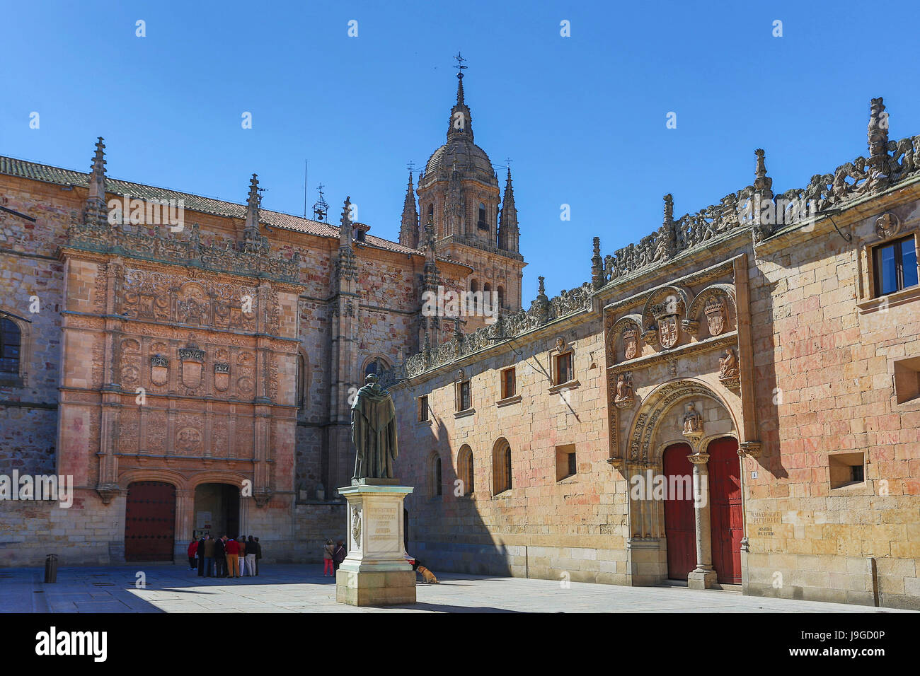 Spain, Castilla Leon Community, Salamanca City, Salamanca University, Stock Photo