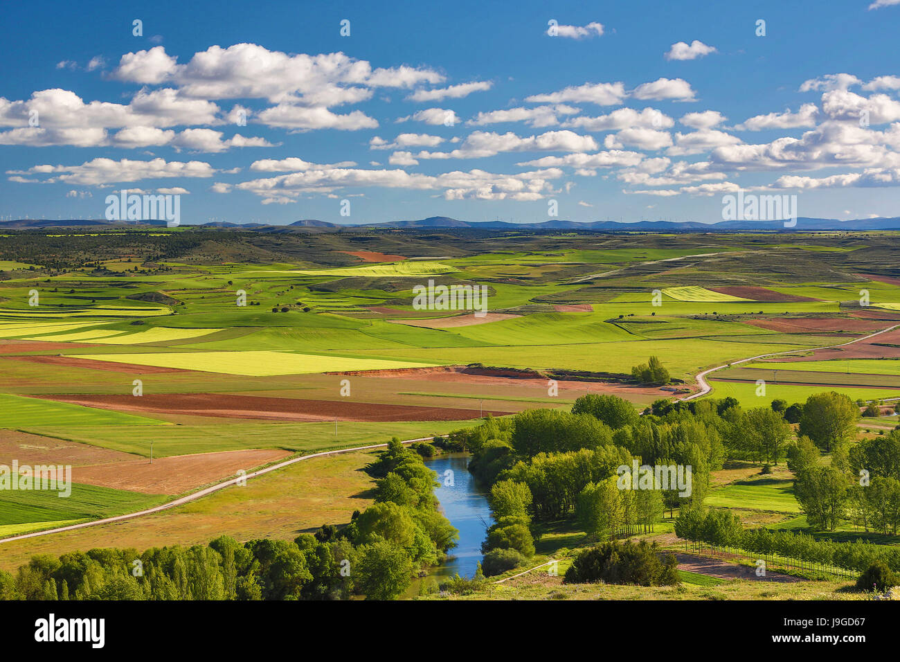 Spain, Castilla Leon Community, Soria Province Landscape, Stock Photo