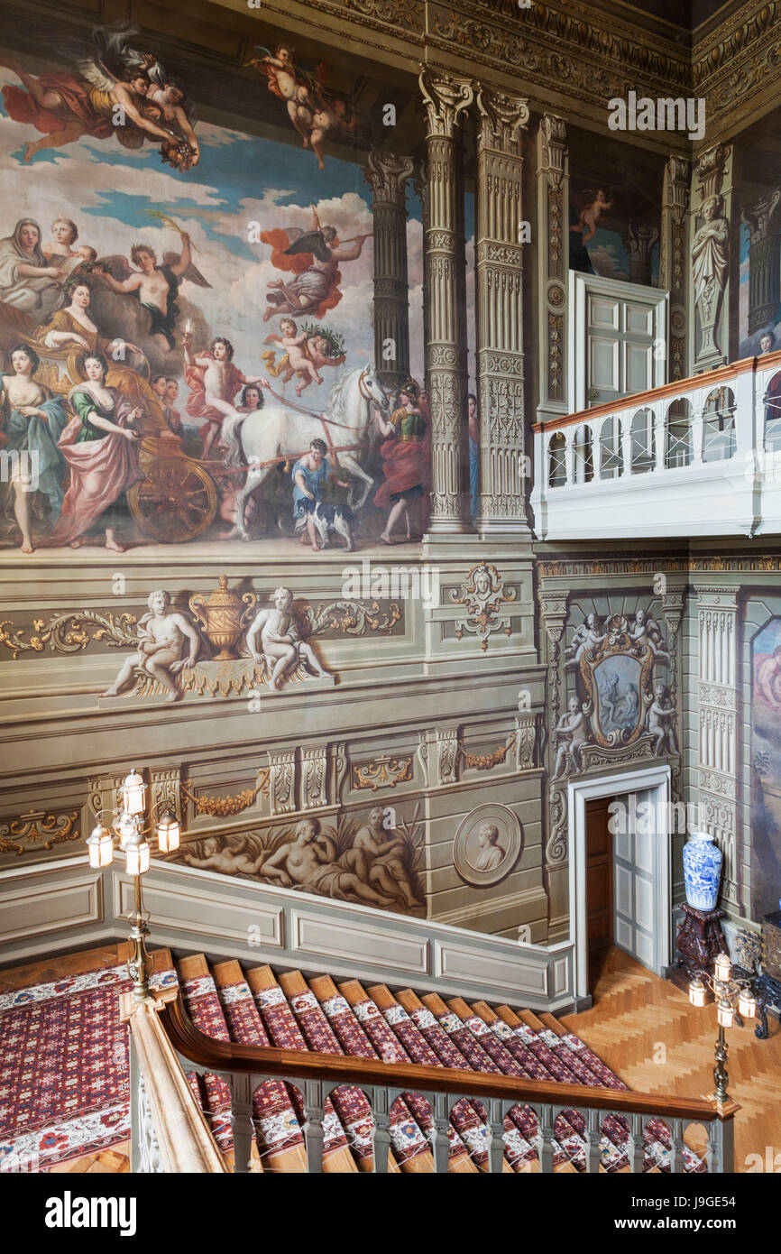 England, West Sussex, Petworth, Petworth House, The Grand Staircase
