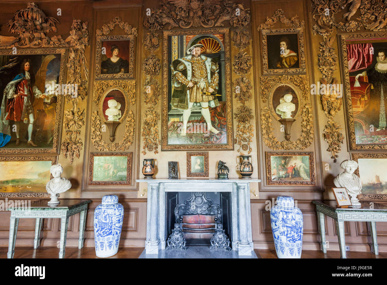England, West Sussex, Petworth, Petworth House, The Carved Room