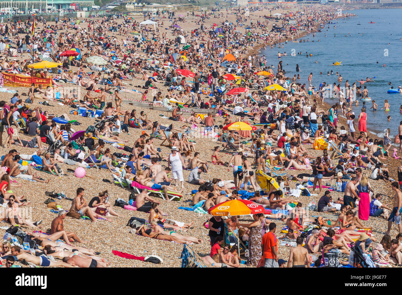 England, East Sussex, Brighton, Brighton Beach, Stock Photo