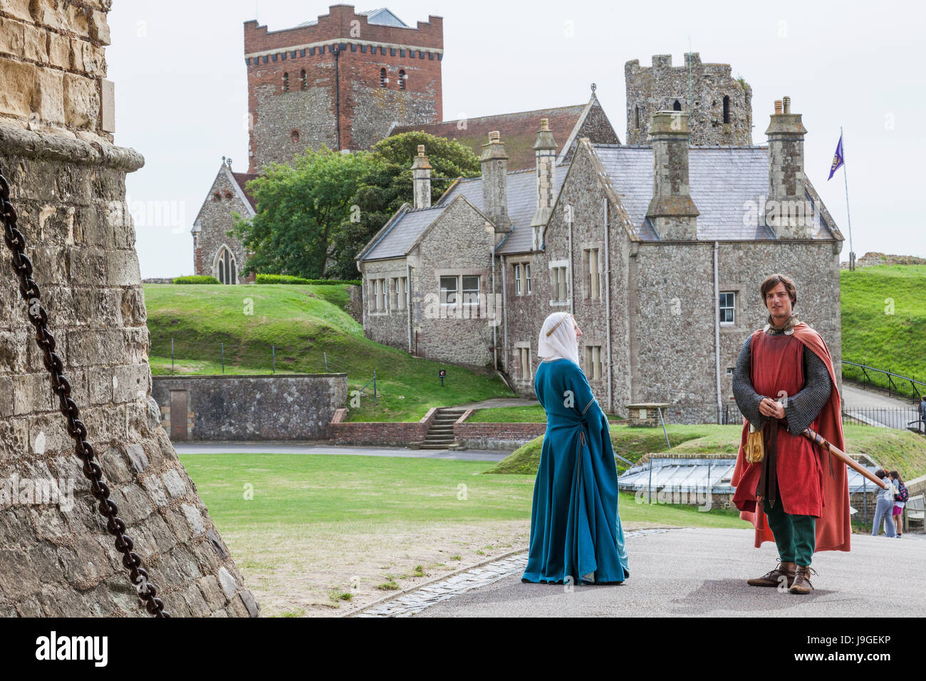 Medieval couple in castle hi-res stock photography and images - Alamy
