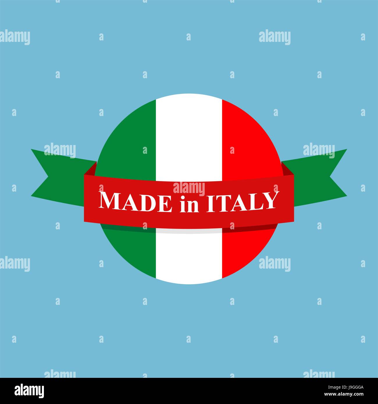 Made in Italy logo. Italian production Sign. Emblem for products from