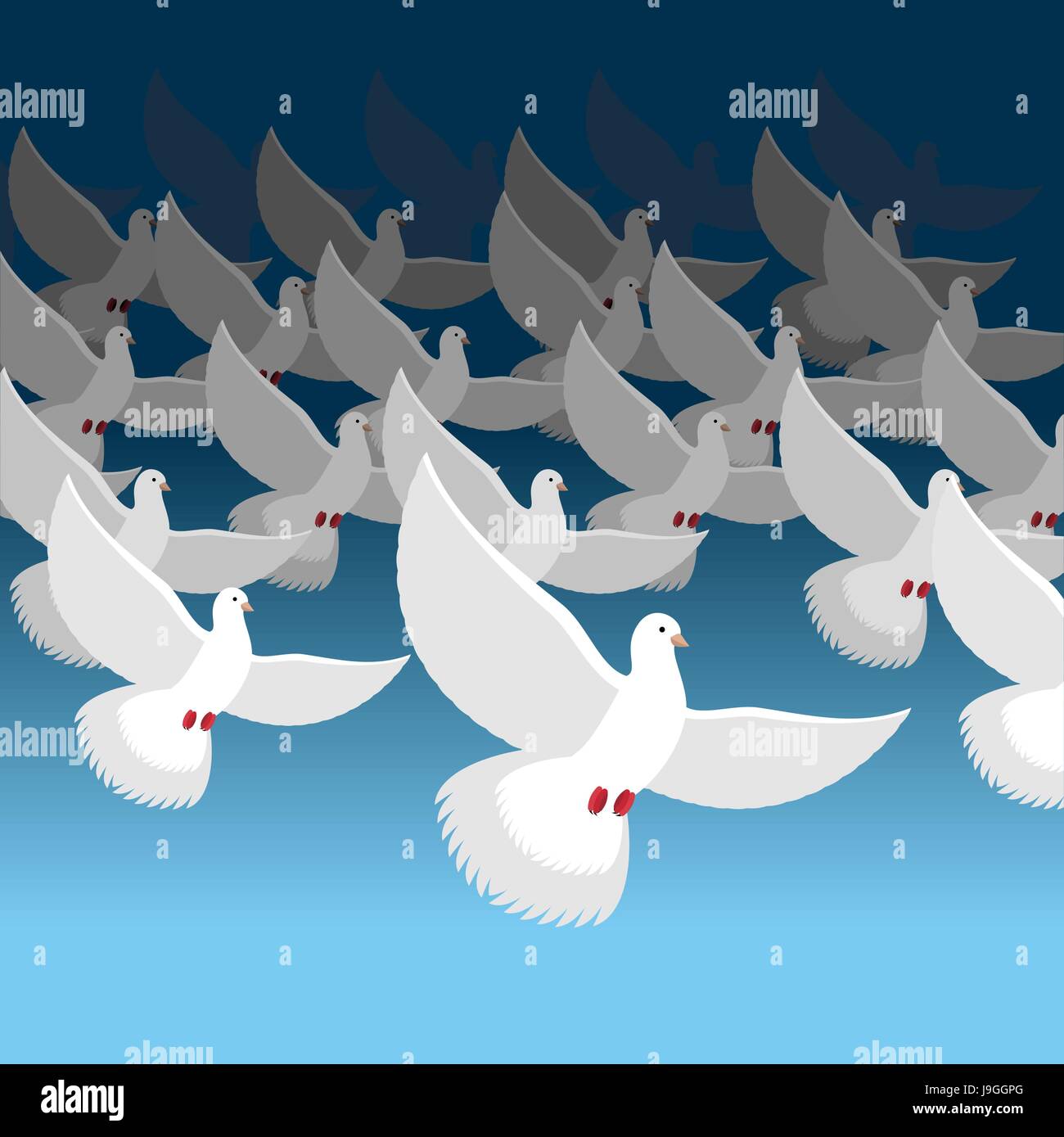 Flock cloud Stock Vector Images Alamy