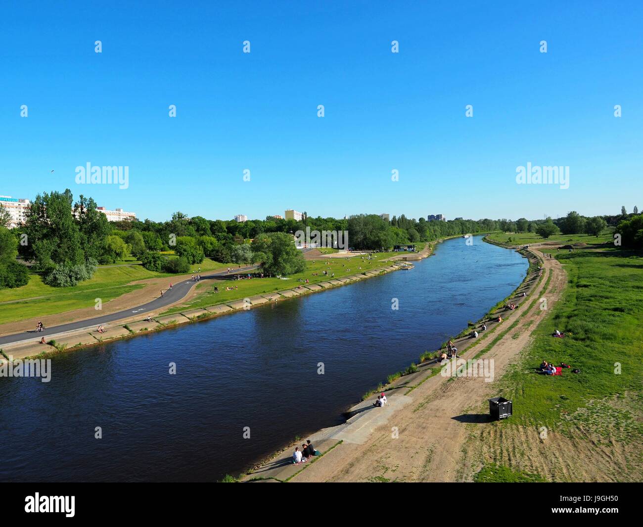 wild beautiful nature warta river in poznan poland good place for picnic outing stock photo alamy