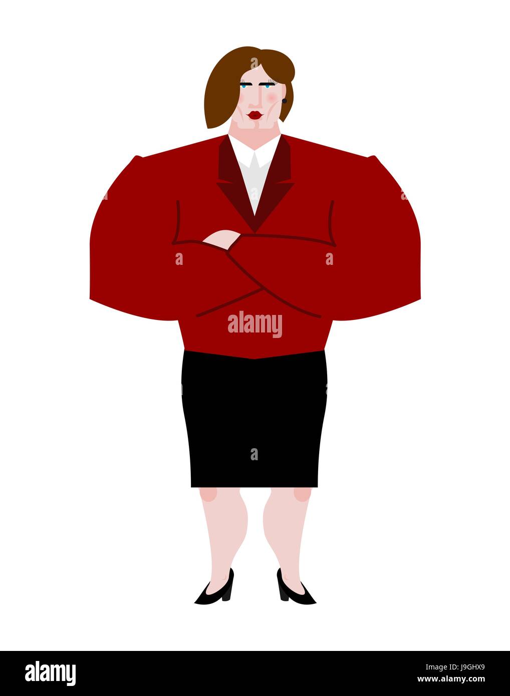 Stern woman boss Stock Vector Images - Alamy