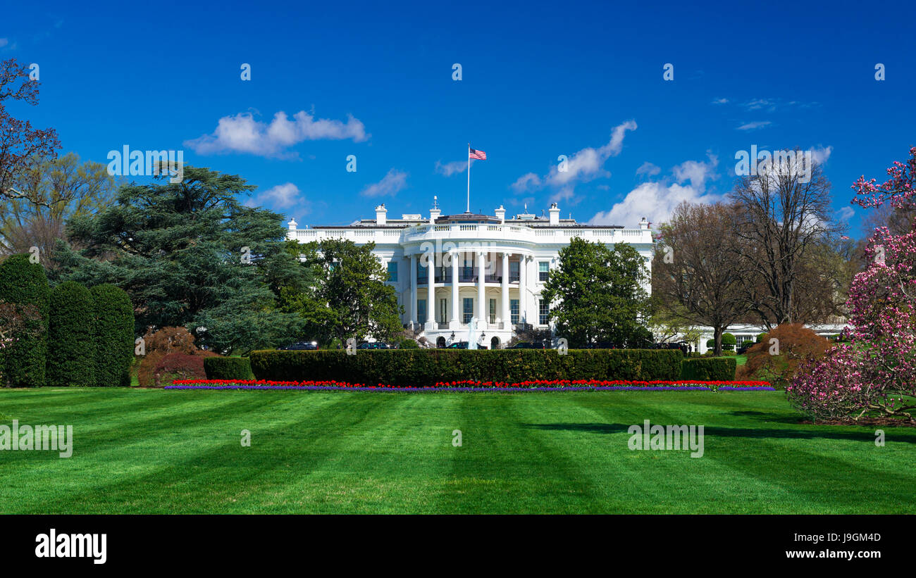 The White House and south lawn, Washington, DC USA Stock Photo - Alamy