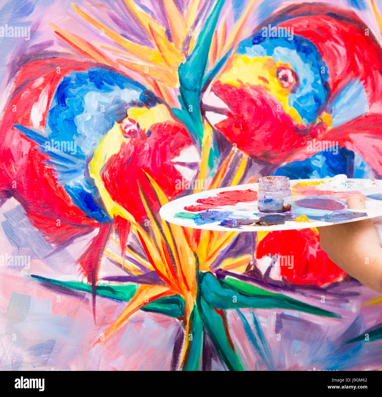 Palette artist hi-res stock photography and images - Alamy