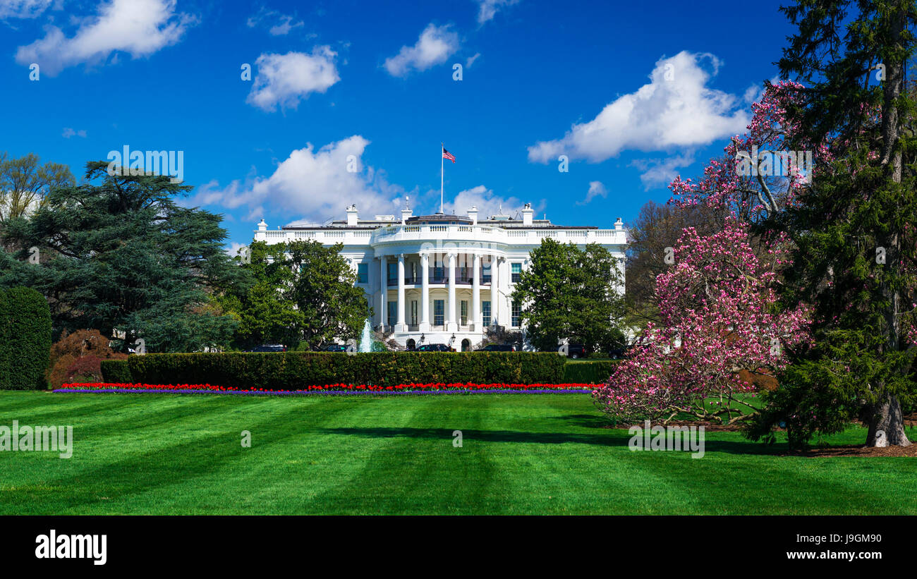 The White House and south lawn, Washington, DC USA Stock Photo - Alamy