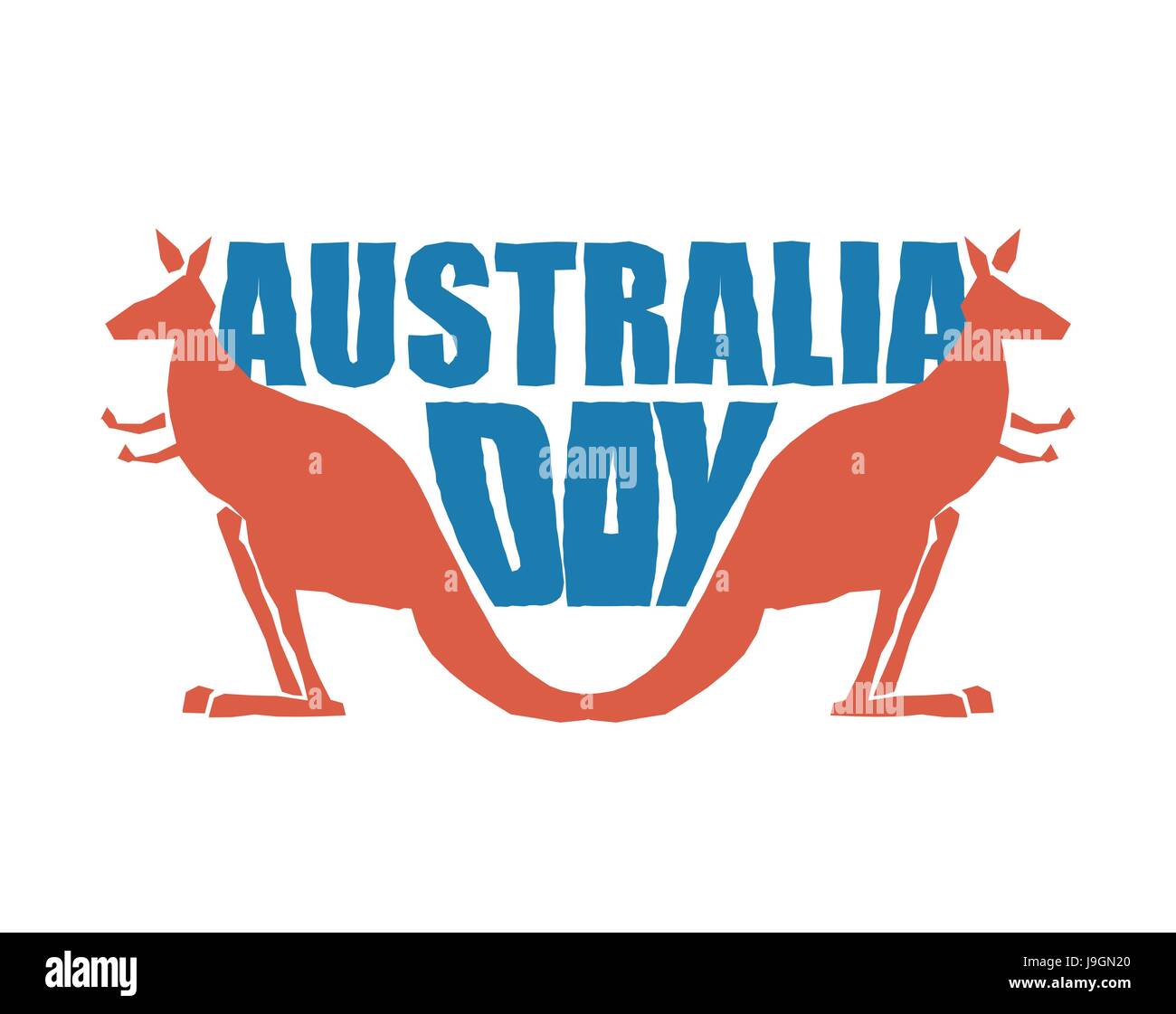 Australia Day. Traditional Australian patriotic holiday. Kangaroo national  animal of country. January 26 Stock Vector Image & Art - Alamy