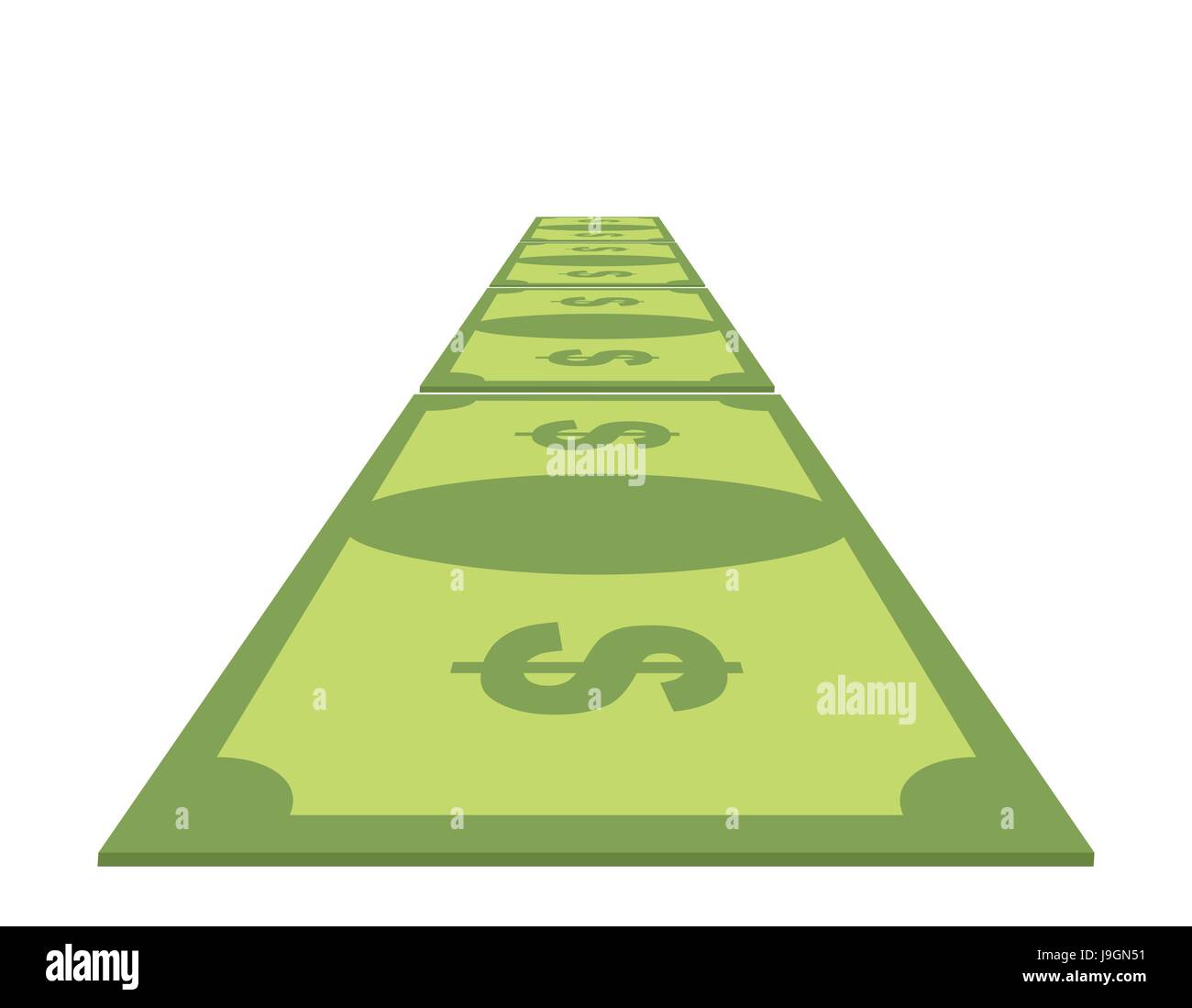 road-out-of-money-wealth-path-of-cash-dollar-path-stock-vector-image