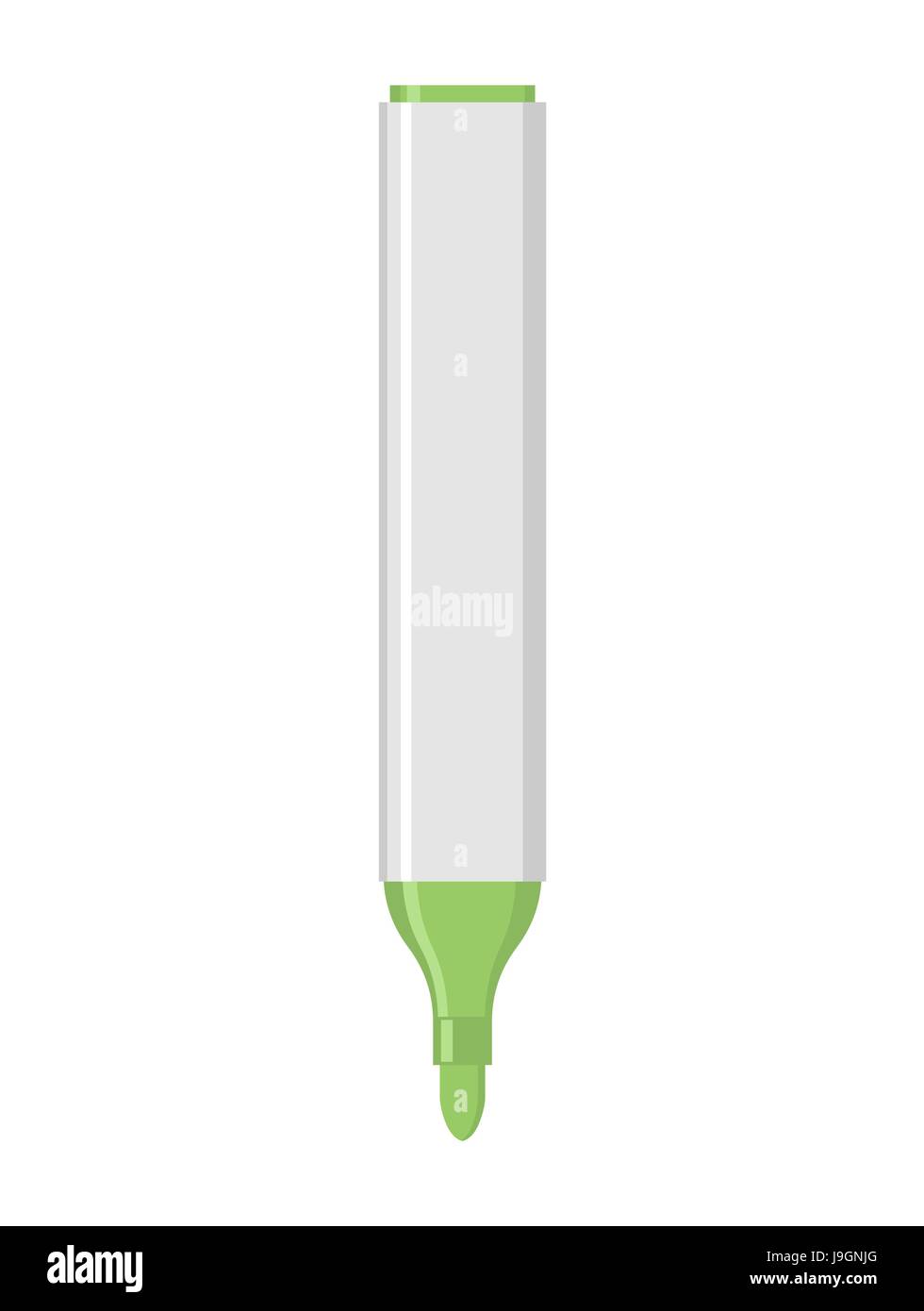 Green Marker Isolated Office Stationery School Desk Accessories