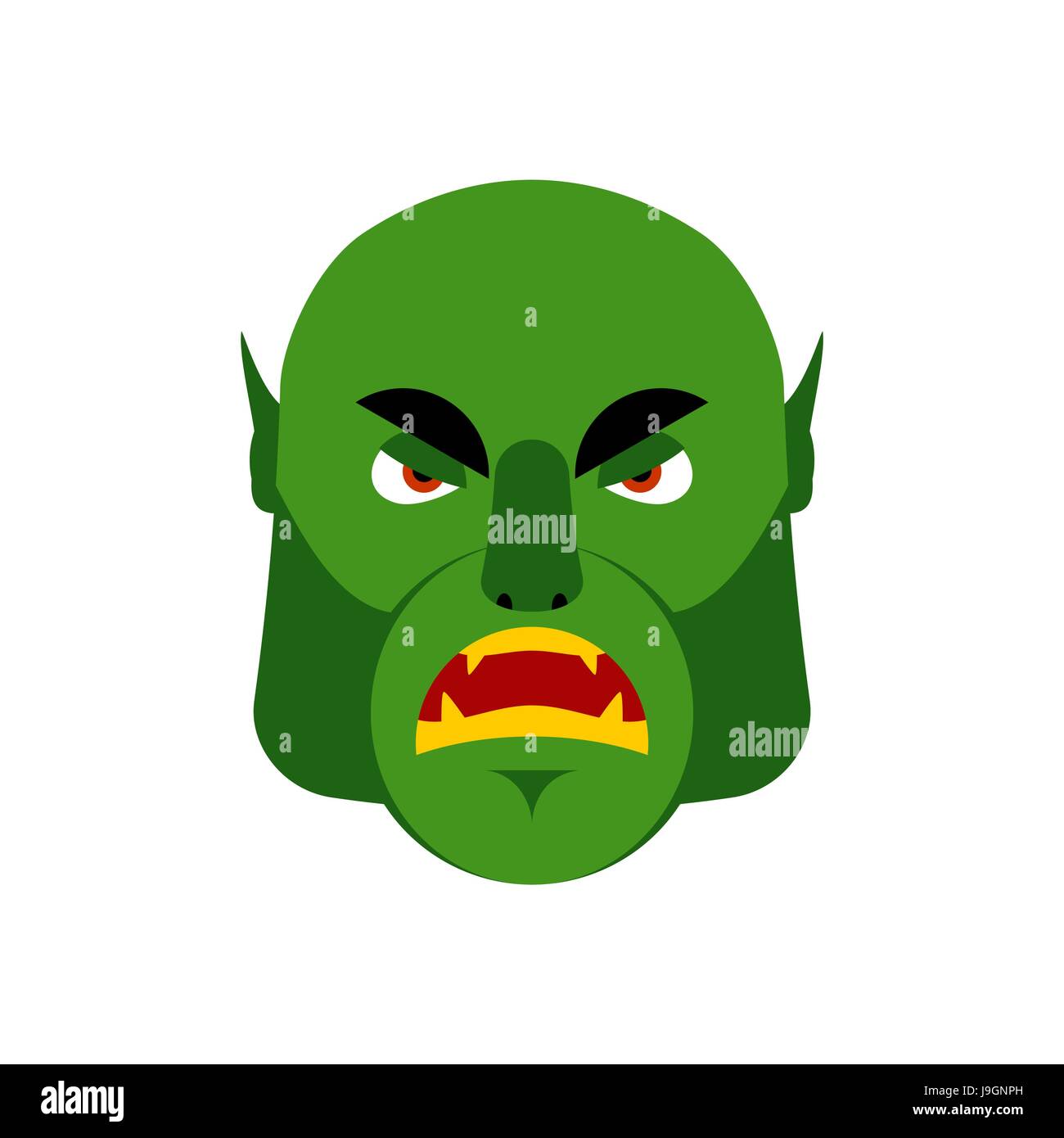 goblin demon devil clown troll ork ugly big lips m' Sticker