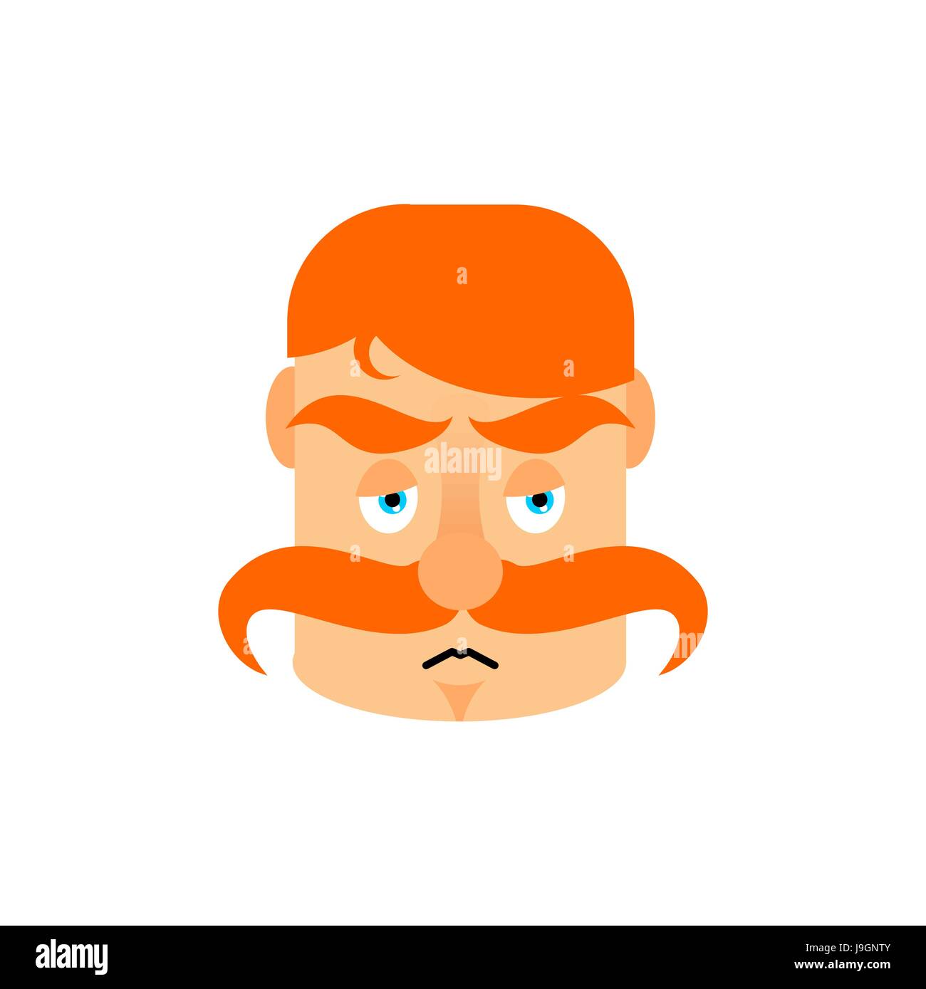 Orange Cartoon Character With Mustache