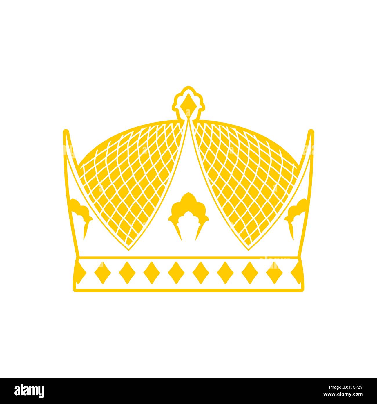 Royal Crown sign. king hat. ruler cap Stock Vector