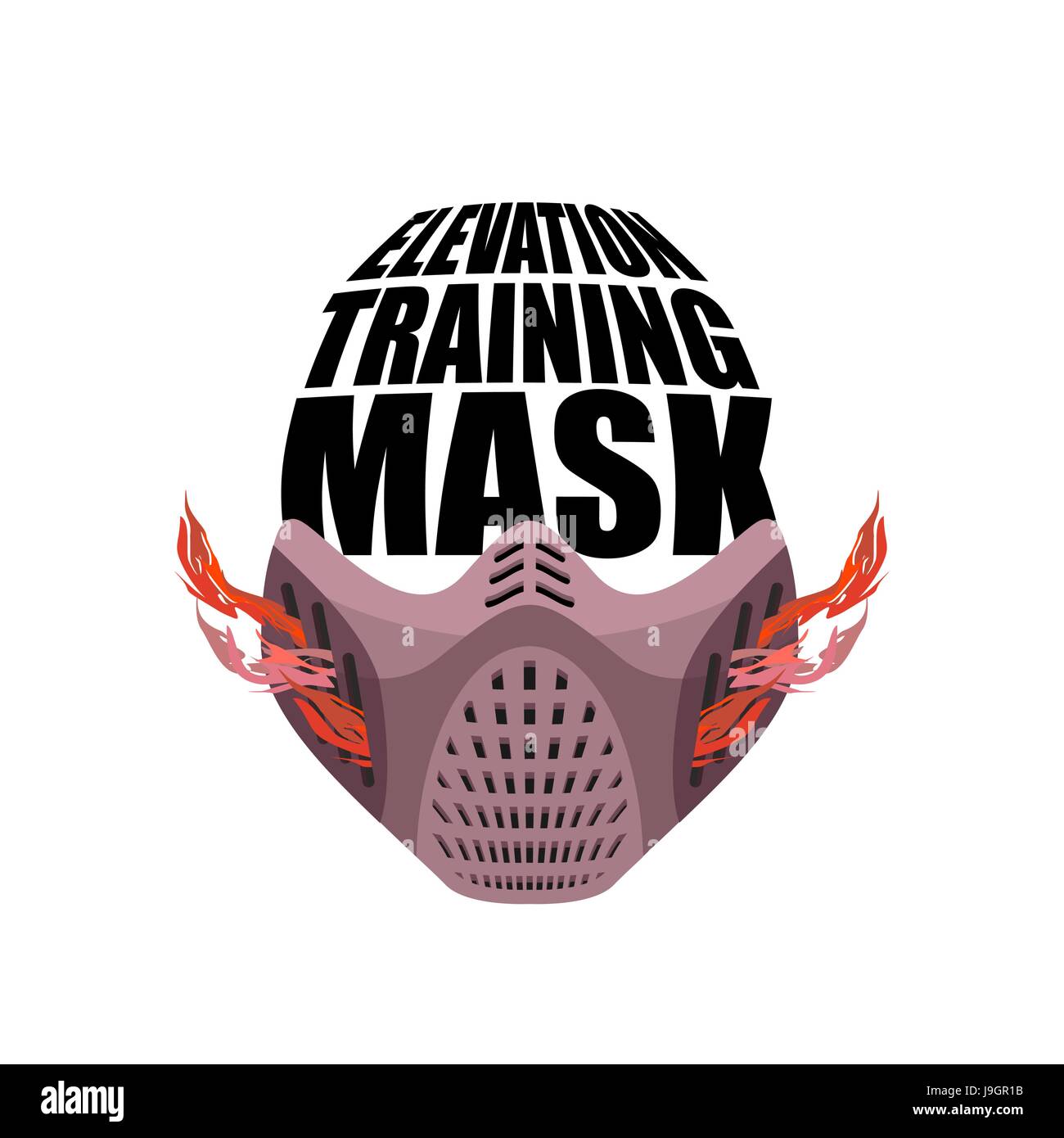 Elevation Training mask fitness. sports accessory for Athlete Stock Vector Image & Art Alamy
