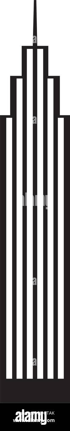 black icon skyscraper cartoon Stock Vector Image & Art - Alamy