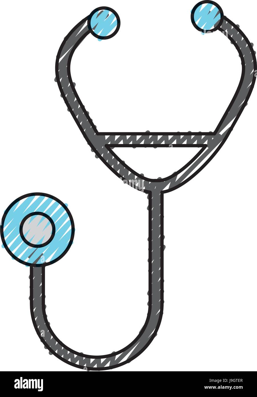 blue stethoscope cartoon Stock Vector Image & Art Alamy