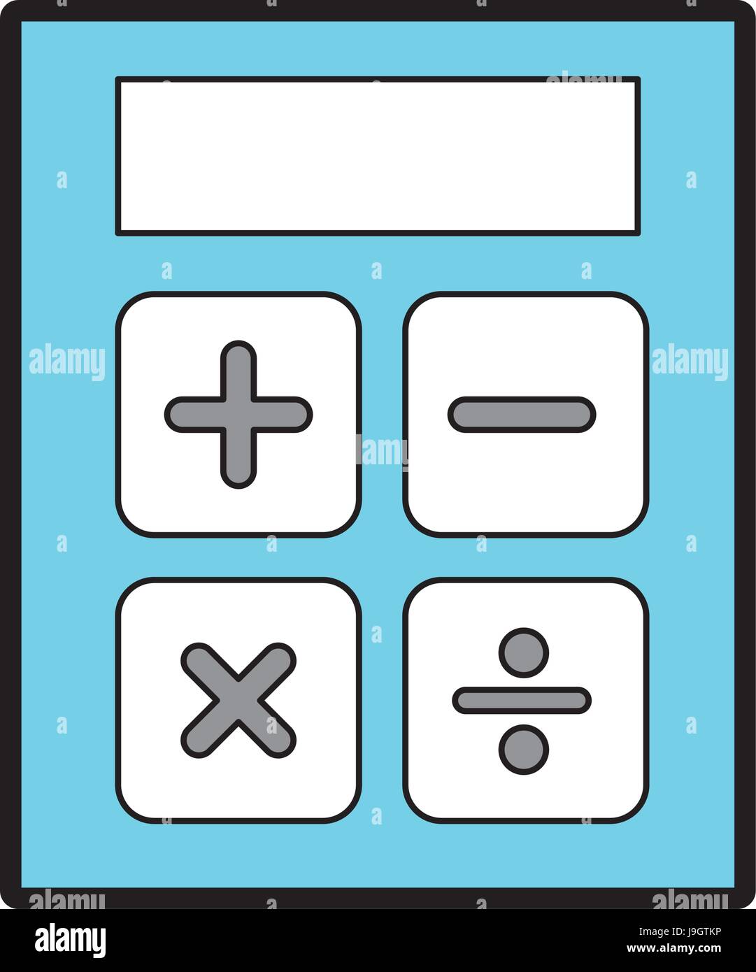 Blue calculator Stock Vector Images - Alamy