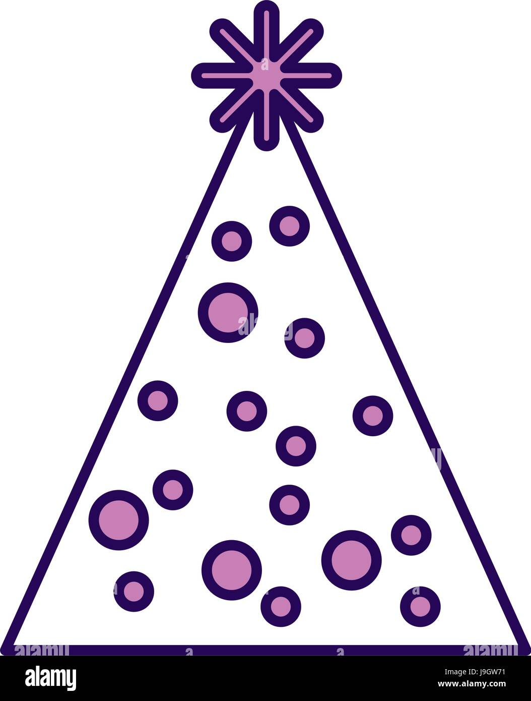 cute purple party hat cartoon Stock Vector Image & Art Alamy