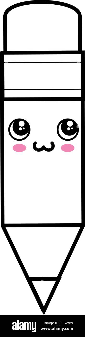 Pencil Kawaii Cartoon Stock Photos Pencil Kawaii Cartoon