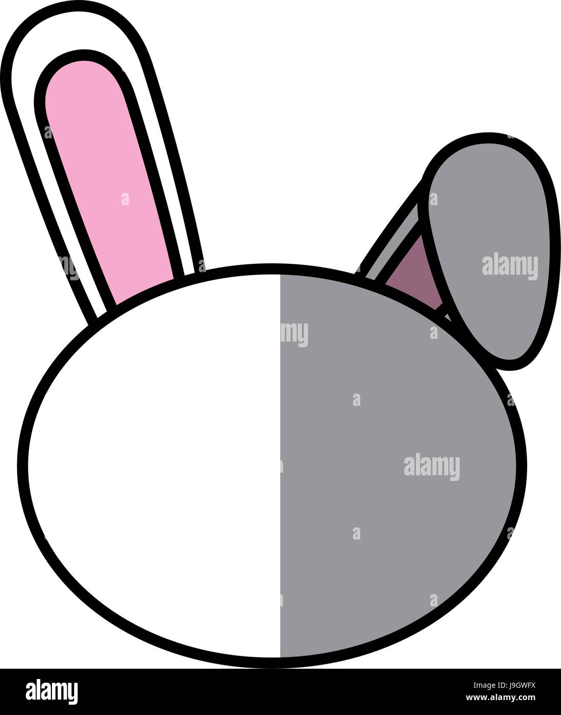 Bunny faceless cartoon Stock Vector Image & Art - Alamy