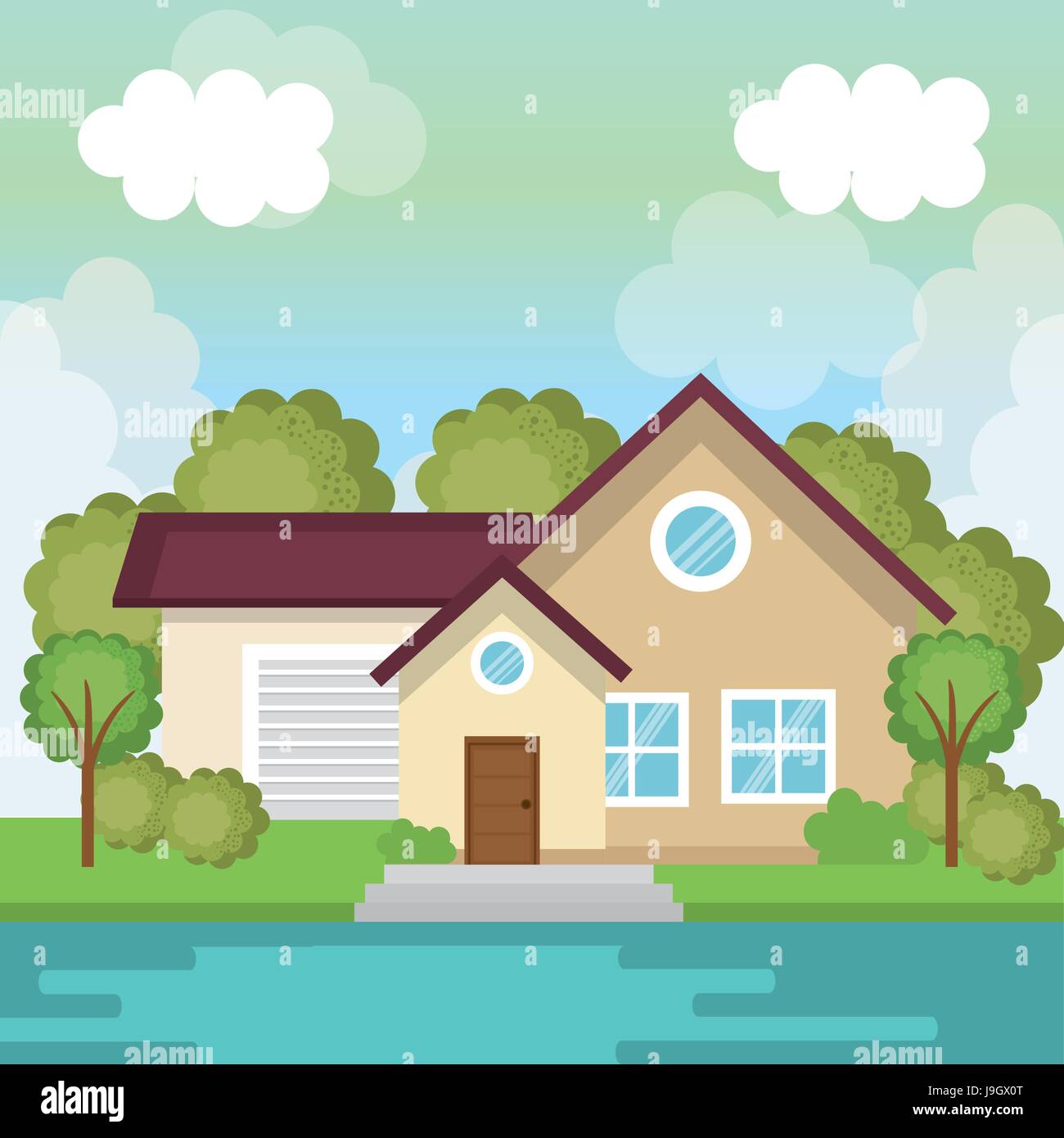 Colorful houses design Stock Vector Image & Art - Alamy