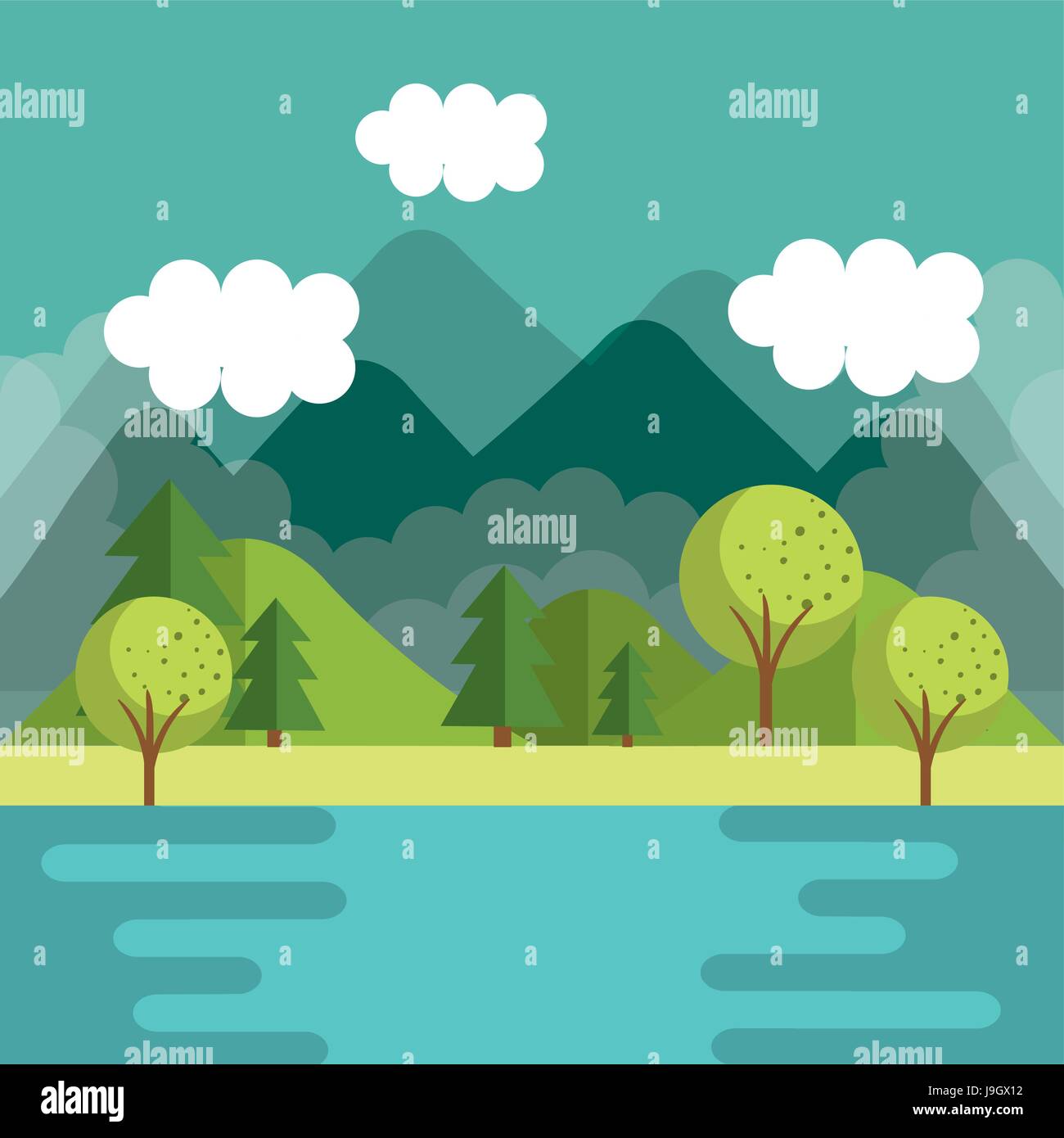 Mountain landscape design Stock Vector Image & Art - Alamy