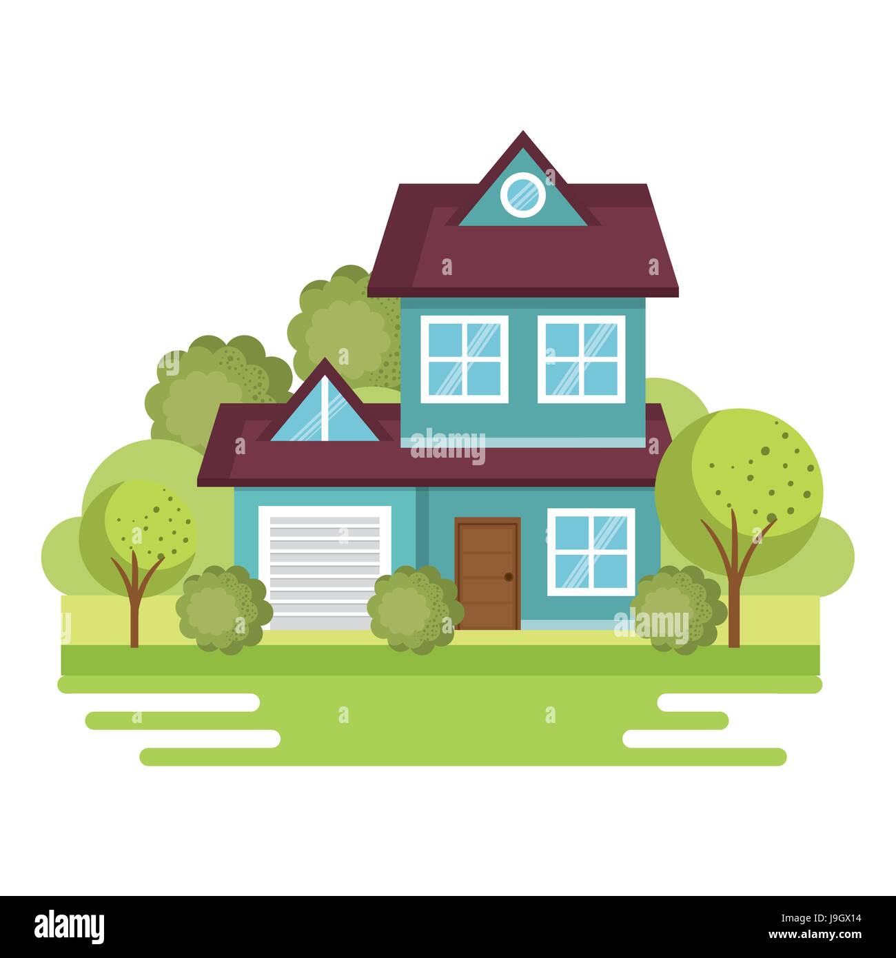 Colorful houses design Stock Vector Image & Art - Alamy