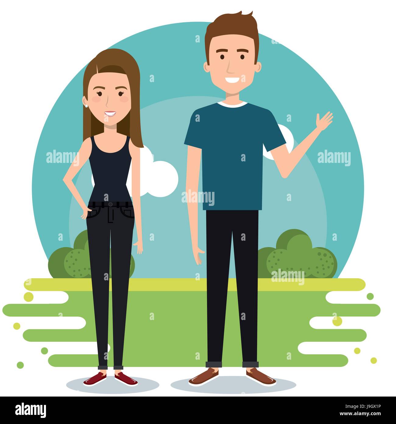 Standing couple design Stock Vector Image & Art - Alamy