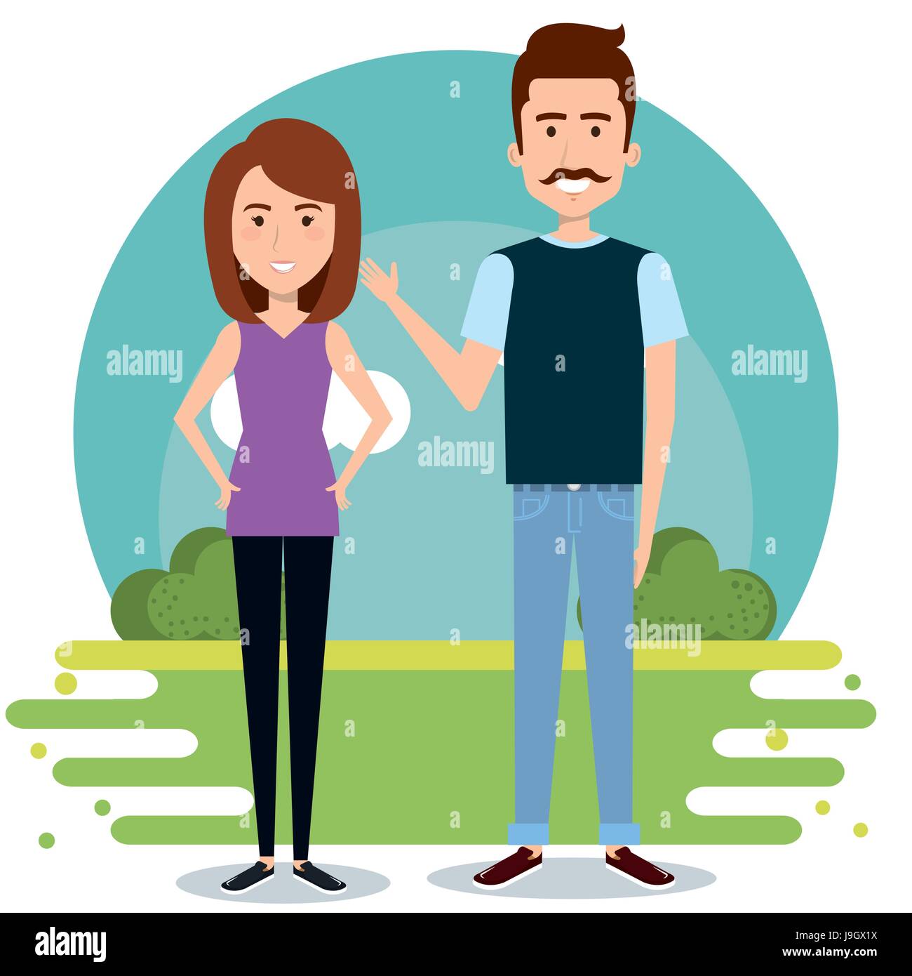 Standing couple design Stock Vector Image & Art - Alamy