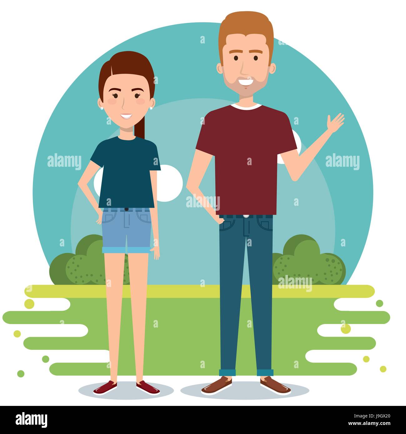 Standing couple design Stock Vector Image & Art - Alamy