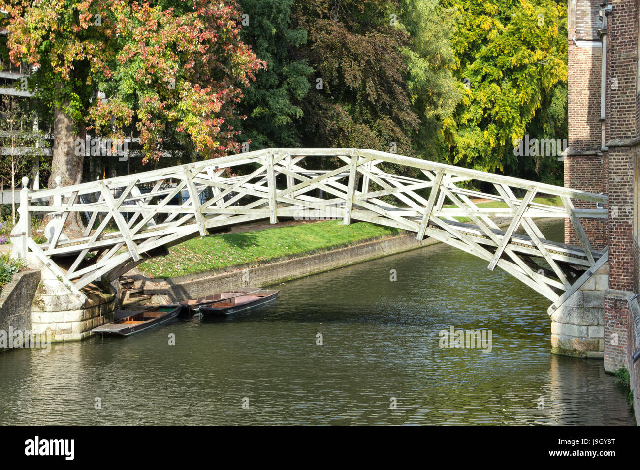 Mathematical Bridge, Cambridge, UK Stock Photo