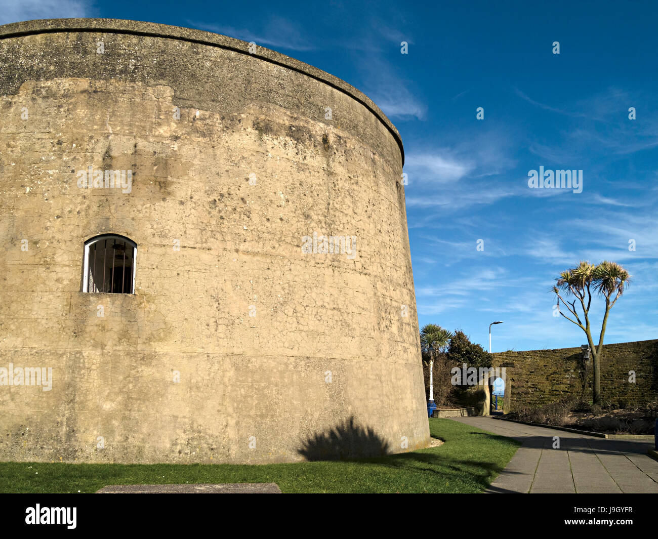 Martello Tower Number 73, Eastbourne, East Sussex, England, UK Stock Photo