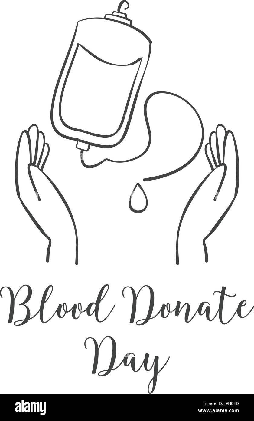 Drawing hands blood drop donation hi-res stock photography and images -  Alamy