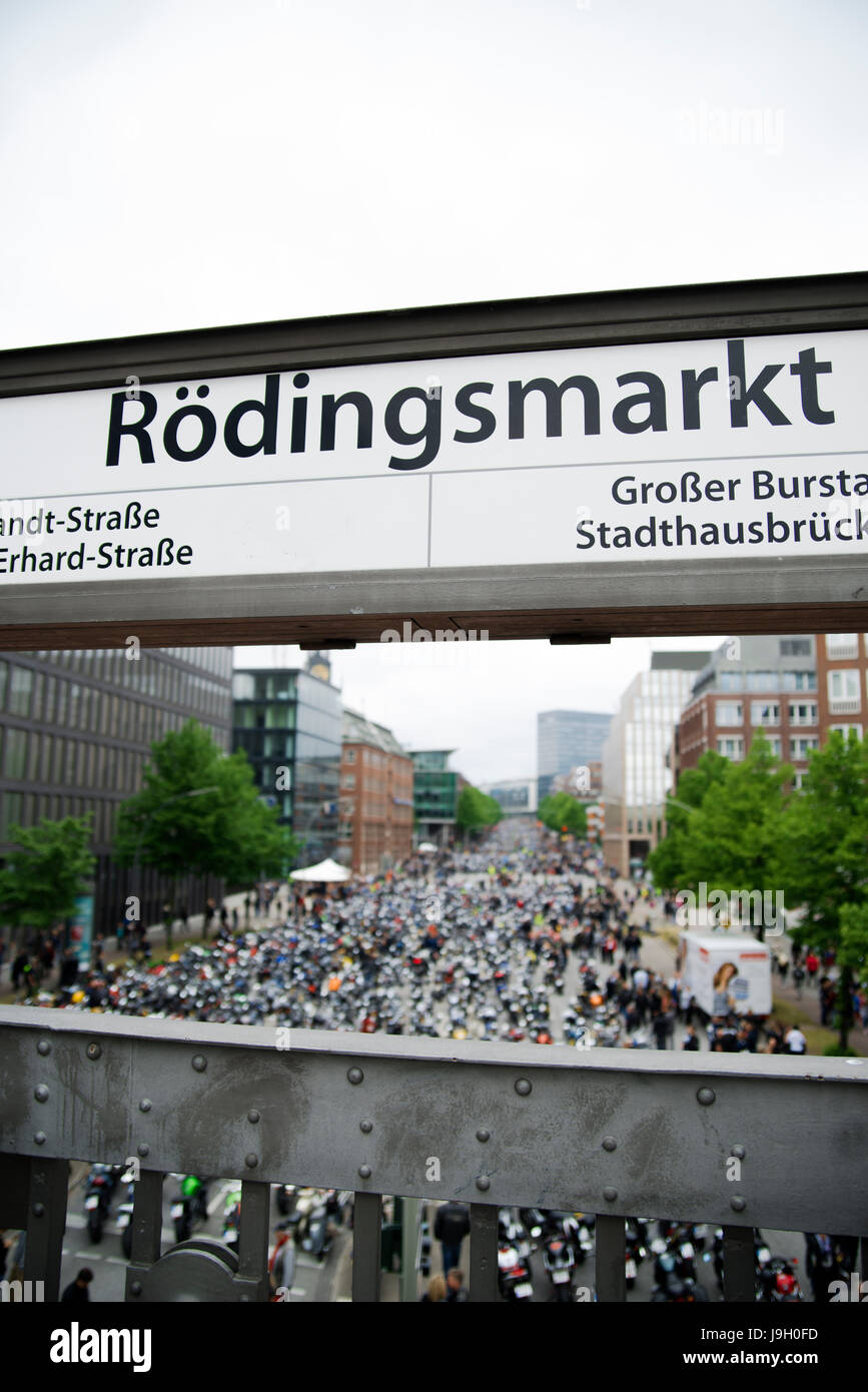 MOGO / Motorradgottesdienst Hamburg Stock Photo