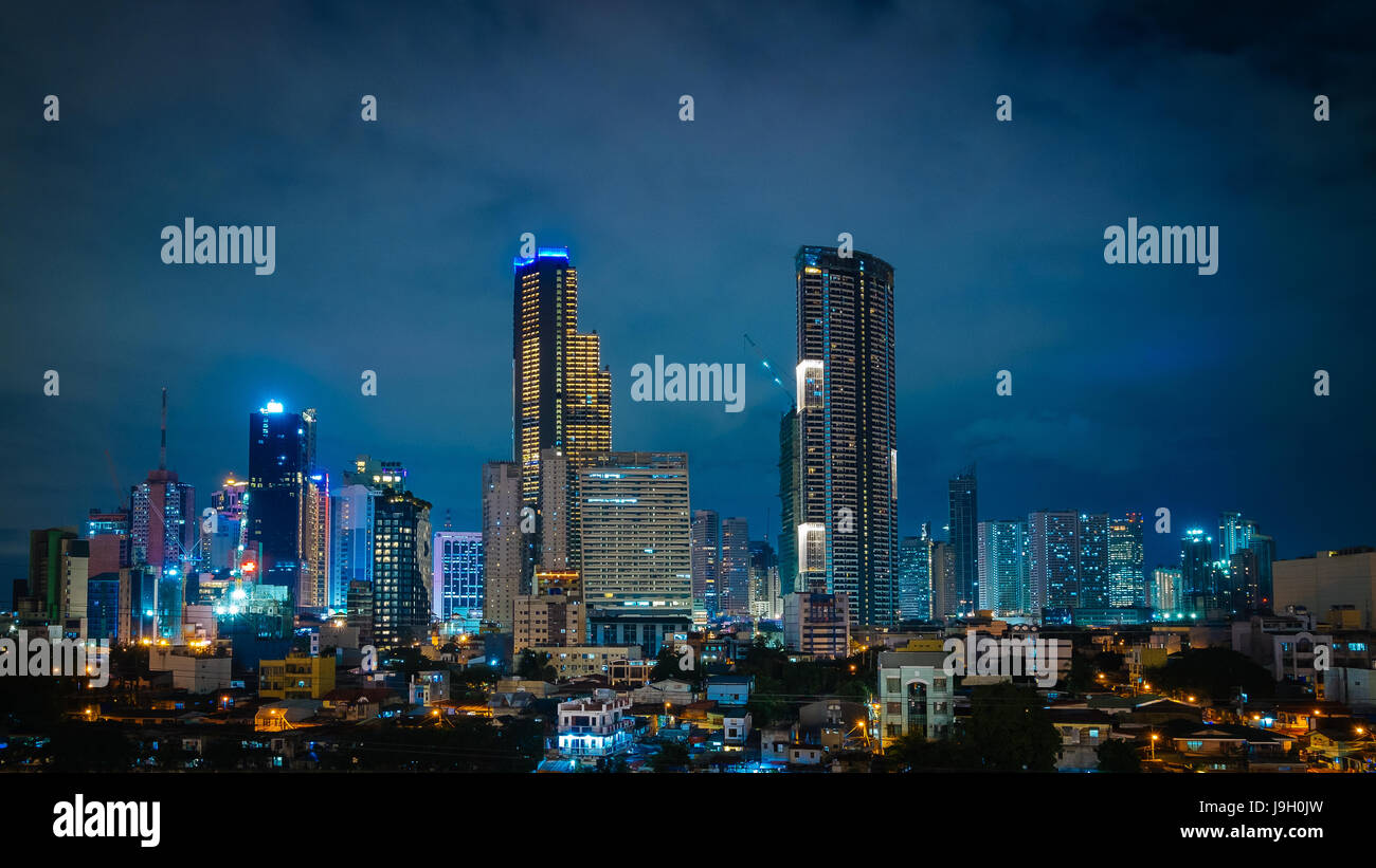 Makati city skyscrapers Stock Photo
