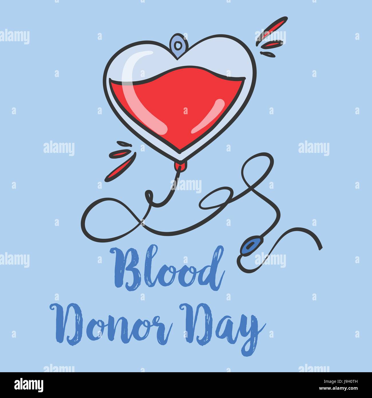 Blood Donor Day Design Hand Draw Collection Stock Vector Image Art Alamy