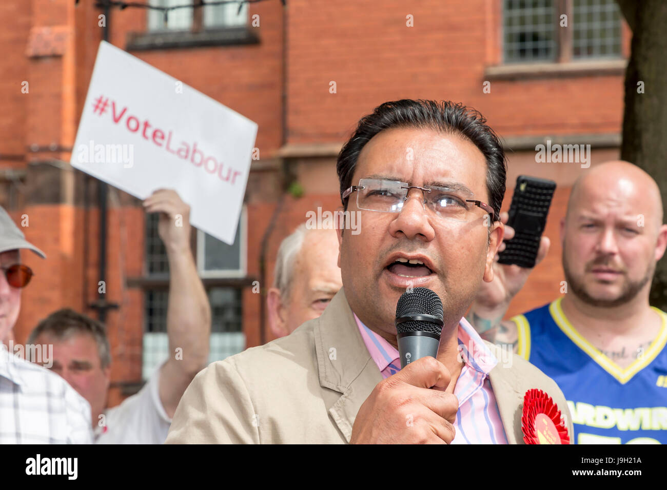 Faisal Rashed Stockton Heath, Warrington, Cheshire, UK. 1st June 2017. Faisal Rashid ...