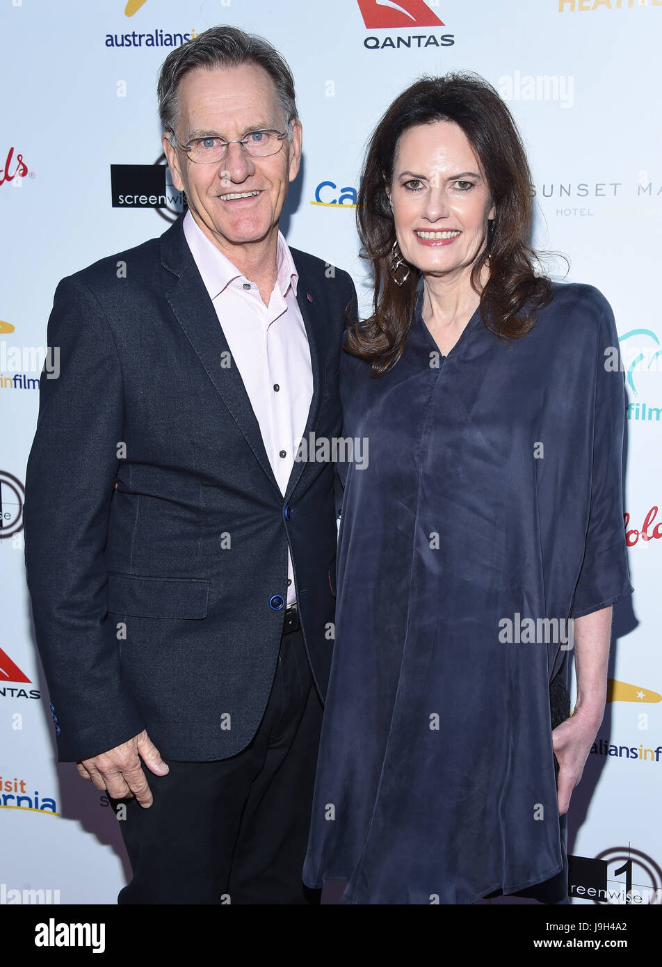 West Hollywood, California, USA. 1st June, 2017. Sally Bell and Roger Bell arrives for the 9th Annual Heath Ledger Scholarship Dinner at the Sunset Marquis Hotel. Credit: Lisa O'Connor/ZUMA Wire/Alamy Live News Stock Photo