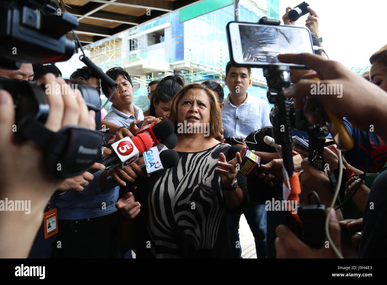 Manila, Philippines. 2nd June, 2017. A Witness Talks To The Media About ...