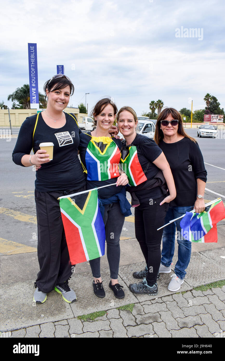 JOHANNESBURG, SOUTH AFRICA - APRIL 7, 2017: South African citizens