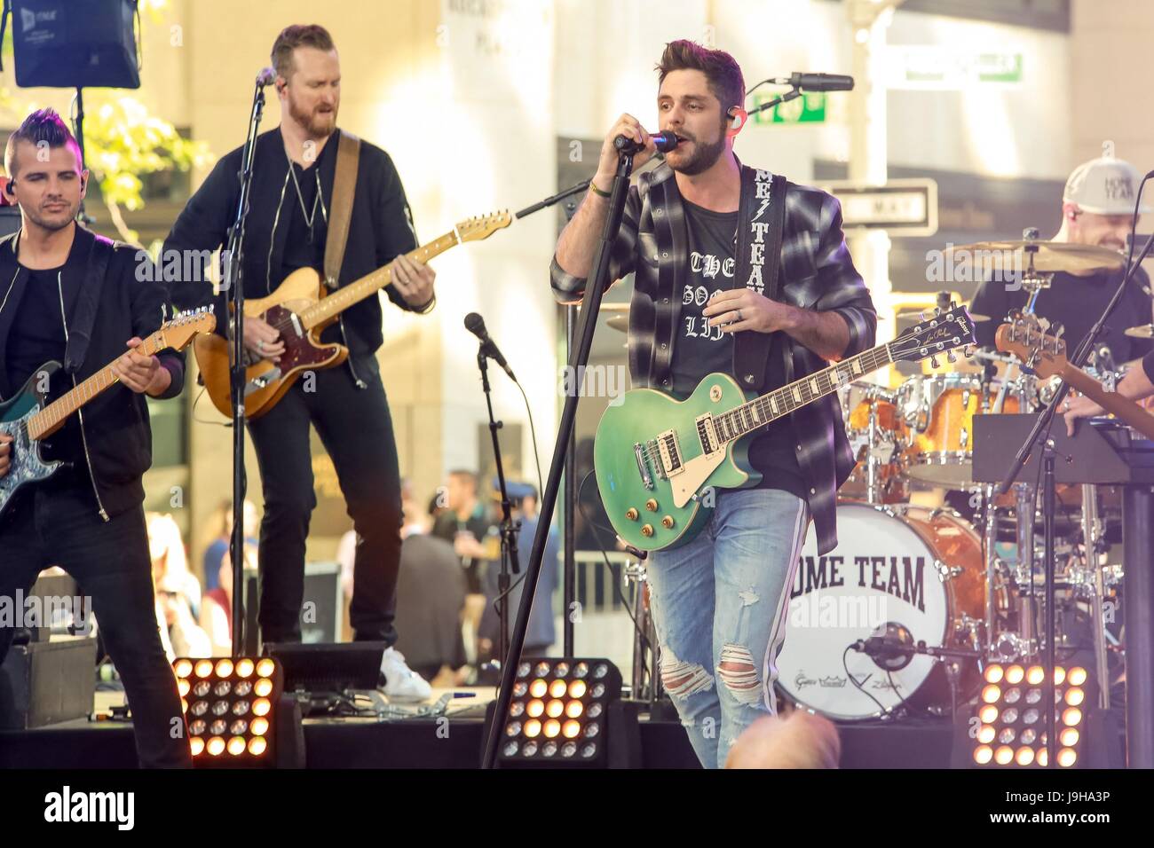 New York, NY, USA. 2nd June, 2017. Thomas Rhett on stage for NBC Today ...