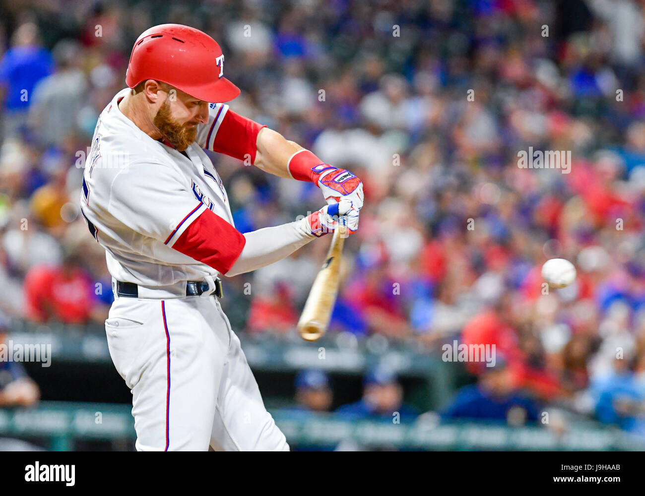 May 31, 2017: Texas Rangers catcher Jonathan Lucroy #25 at bat during ...