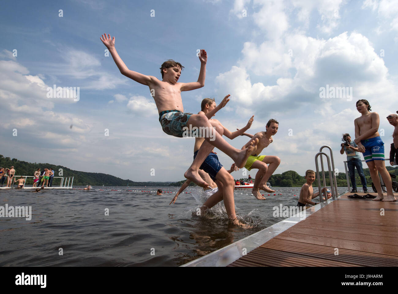 Essen Germany 23rd May 17 File Ben Micha Luca And Luca Jump Stock Photo Alamy