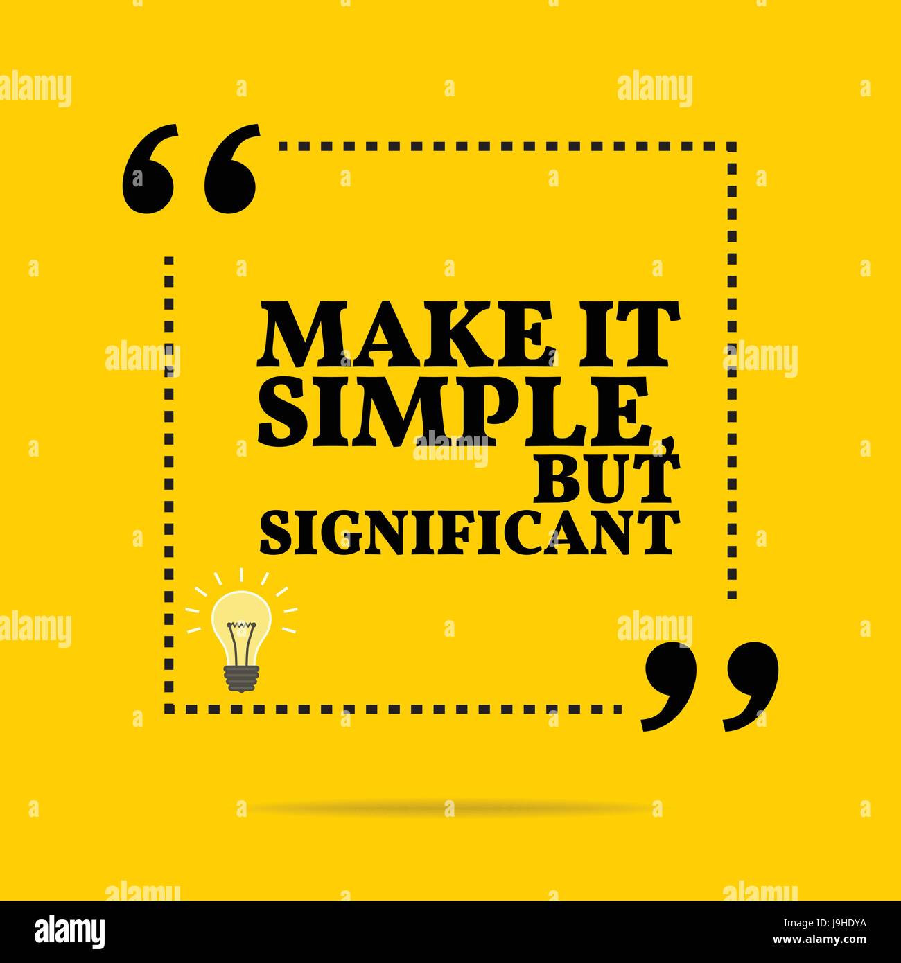 Make it simple but significant
