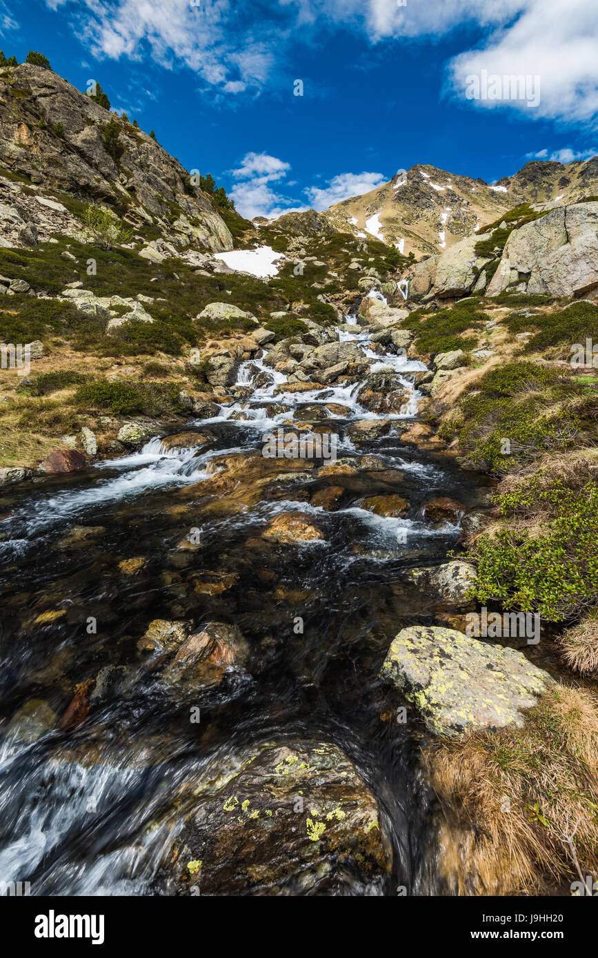 Cristal clear water in Pyrenees stream Stock Photo - Alamy