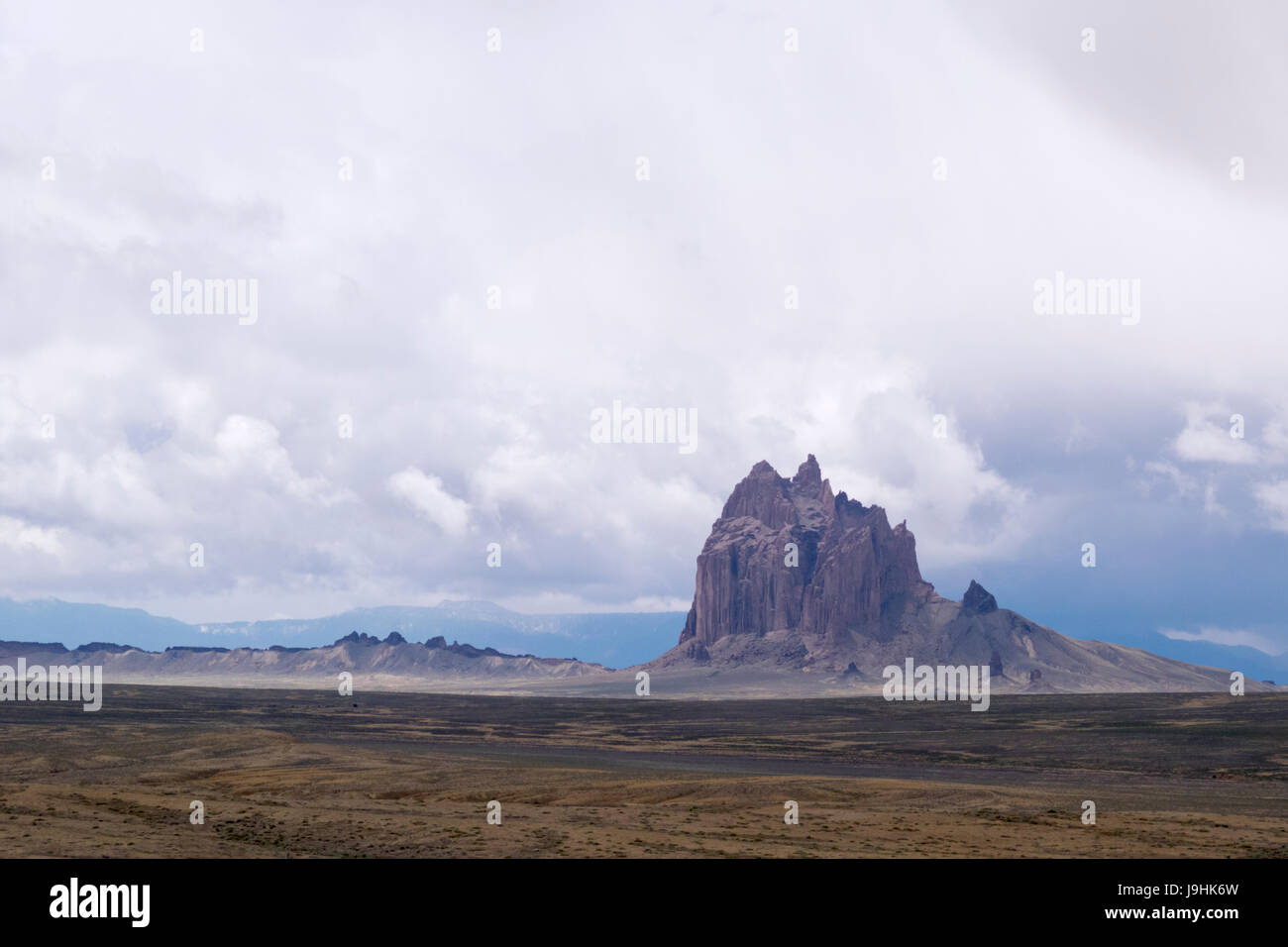 Shiprock mountain in northwestern New Mexico, located on a Navajo