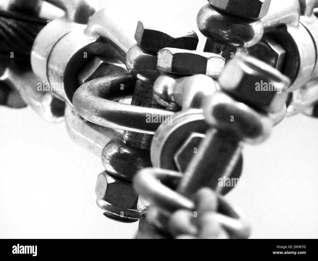 contrast, chain, energy, power, electricity, electric power, iron, screw, Stock Photo
